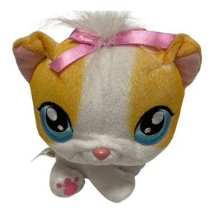 Littlest Pet Shop LPS Plush Bobblehead Salon Cat 2005 Hasbro 6.5”